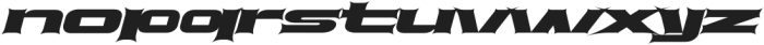 KT Servis v2 Experiment Slanted otf (400) Font LOWERCASE