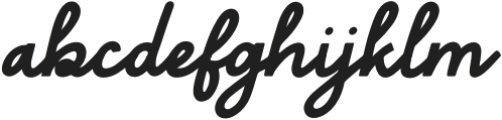 Ktty Gummy Script Italic otf (400) Font LOWERCASE