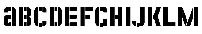 KTFJermilov Stencil Font UPPERCASE