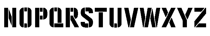 KTFJermilov Stencil Font UPPERCASE