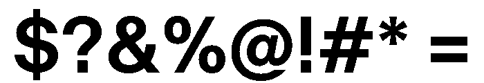 KTFPrima Bold Font OTHER CHARS