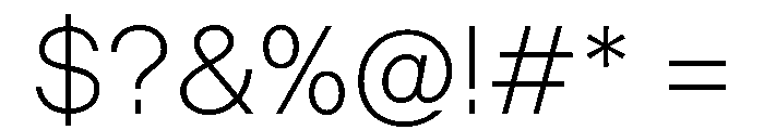 KTFPrima Light Font OTHER CHARS