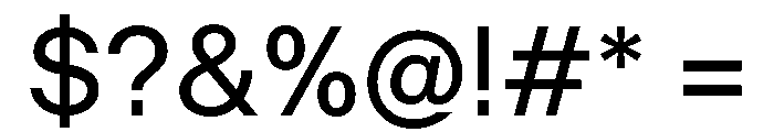 KTFPrima Regular Font OTHER CHARS