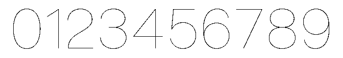KTFPrima Thin Font OTHER CHARS