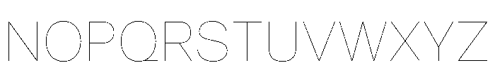 KTFPrima Thin Font UPPERCASE