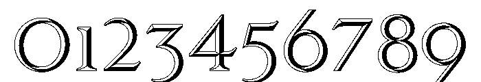 KTFRoman BlackWhite Font OTHER CHARS
