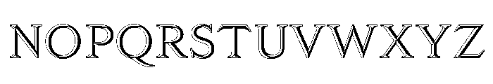 KTFRoman BlackWhite Font LOWERCASE