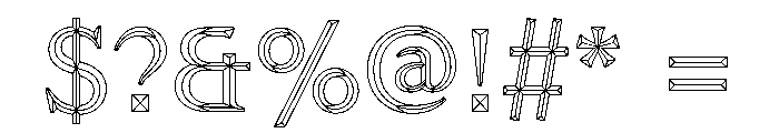 KTFRoman Color Font OTHER CHARS