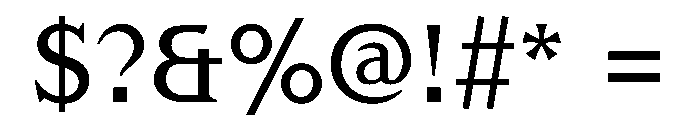 KTFRoman Roman Font OTHER CHARS