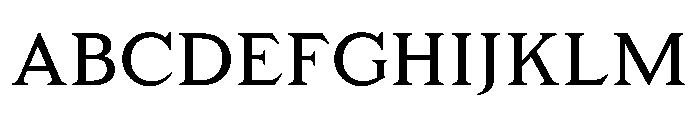 KTFRoman Roman Font UPPERCASE