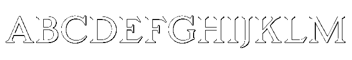 KTFRoman Shadow FONT