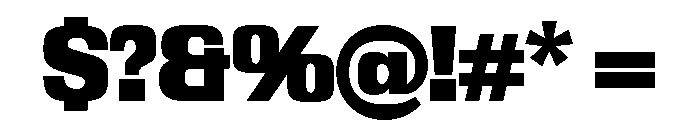 KTFRublena Black Font OTHER CHARS