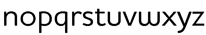 Kumbh Sans Variable Medium Font LOWERCASE