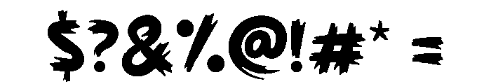 KUNGFU JANDA Regular Font OTHER CHARS