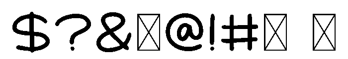 KUPER Font OTHER CHARS