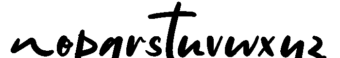 Kumpulan Bintang Font LOWERCASE