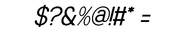 Kurcley Italic Font OTHER CHARS