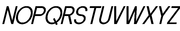Kurcley Italic Font UPPERCASE
