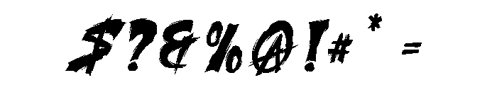 Kuro Ripper Regular Font OTHER CHARS