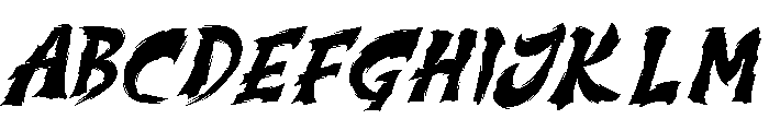 Kuro Ripper Regular Font UPPERCASE