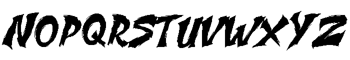 Kuro Ripper Regular Font UPPERCASE