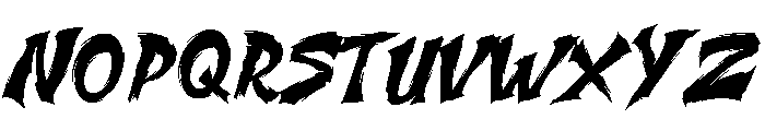 Kuro Ripper Regular Font LOWERCASE