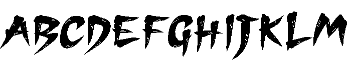 Kuro Spirit Font UPPERCASE