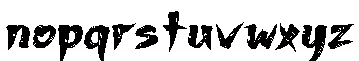 Kuro Spirit Font LOWERCASE