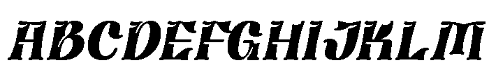 Kusovia Italic Font UPPERCASE