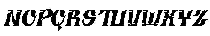Kusovia Italic Font UPPERCASE
