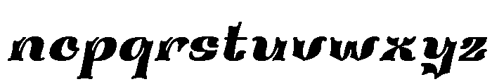 Kusovia Italic Font LOWERCASE