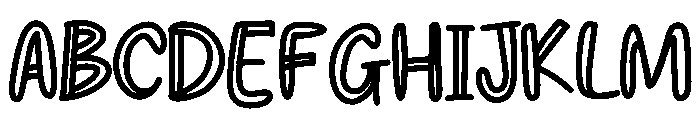 Kuwe Donut Font UPPERCASE