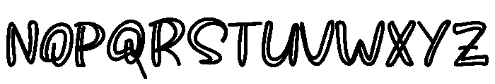 Kuwe Donut Font UPPERCASE