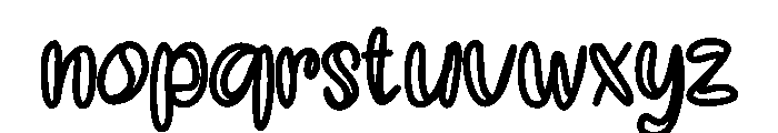 Kuwe Donut Font LOWERCASE