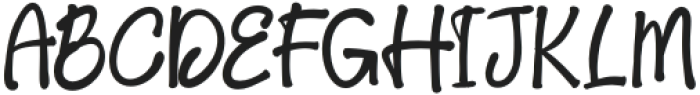 KUROHANA Regular otf (400) Font UPPERCASE