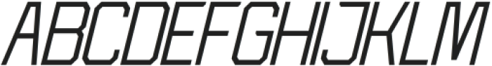 Kubicore Italic otf (400) Font UPPERCASE