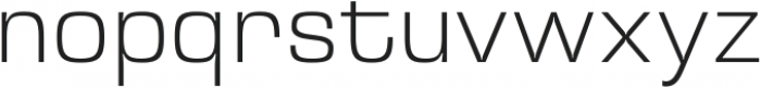 Kubo Sans ExtraLight otf (200) Font LOWERCASE