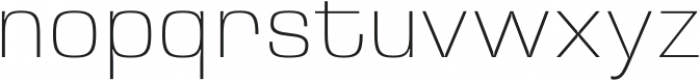 Kubo Sans Thin otf (100) Font LOWERCASE