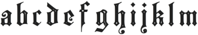 Kuchii Society Letter Regular otf (400) Font LOWERCASE