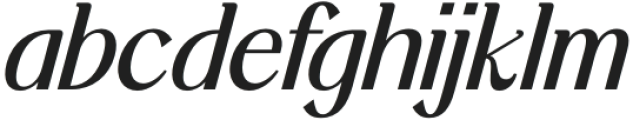 Kulderin Italic otf (400) Font LOWERCASE