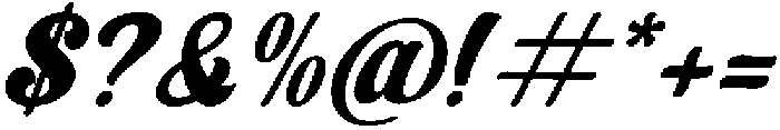 Kungfu Flame Italic otf (400) Font OTHER CHARS