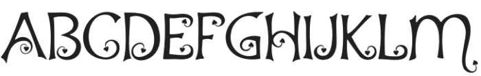 Kupido Regular otf (400) Font UPPERCASE