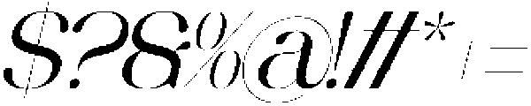Kuriyos Italic otf (400) Font OTHER CHARS