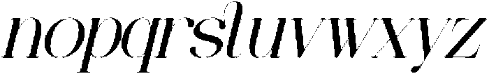 Kuriyos Italic otf (400) Font LOWERCASE