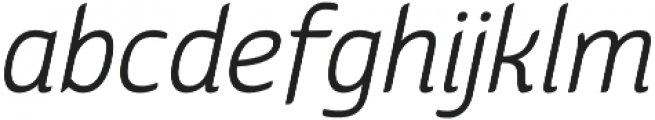 Kurstiva Light Italic otf (300) Font LOWERCASE