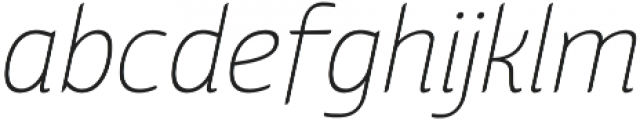 Kurstiva Thin Italic otf (100) Font LOWERCASE