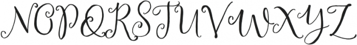 Kustina Regular otf (400) Font UPPERCASE