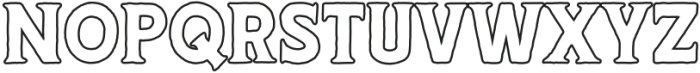 Kustom Machina Outline otf (400) Font LOWERCASE