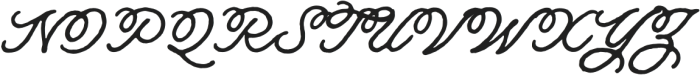 Kustom Machina Script otf (400) Font UPPERCASE