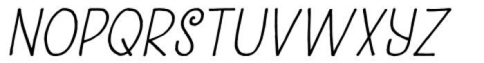 Kunstschau Italic Font UPPERCASE
